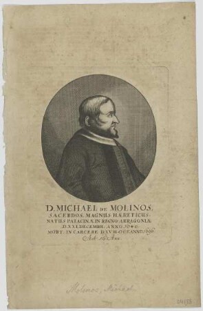 Bildnis des Michael de Molinos