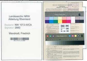 Entnazifizierung Friedrich Wendrodt , geb. 20.04.1915 (Bueroangestellter)