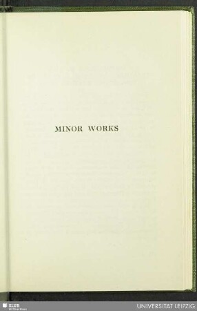 Minor Works