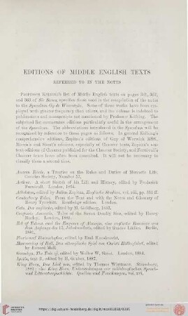 Editions of Middle English Texts