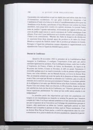 Durant la Conférence