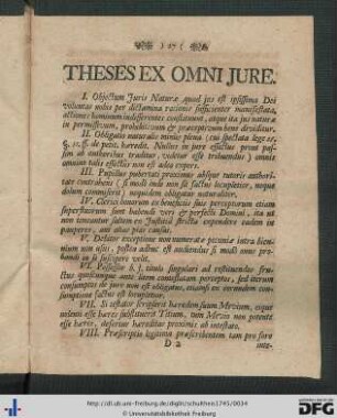 Theses Ex Omni Jure.