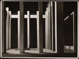 Neue Wache (Königswache), Berlin Umgestaltung zur Gedächtnisstätte für die Gefallenen des 1. Weltkriegs: Innenhof des Modells
