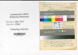 Entnazifizierung Heinrich Voessing , geb. 05.10.1900 (Polizist)