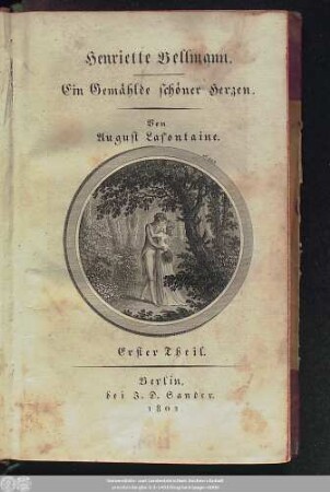 Neunter Band = Erster Theil: Familiengeschichten
