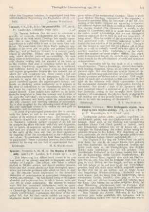 823-824 [Rezension] Spencer, Frederick A. M., The Meaning of Christianity