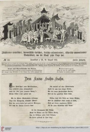 No. 32, Frankfurt a. M., 26. August 1861, Zweiter Jahrgang