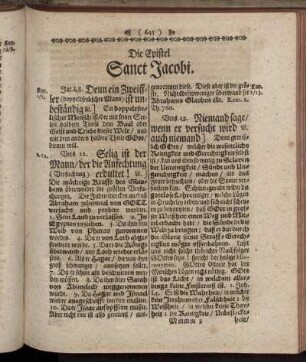 Die Epistel Sanct Jacobi.