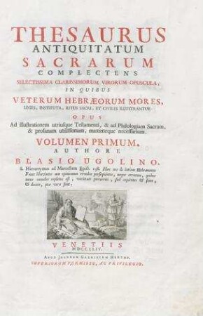 In: Thesaurus Antiquitatum Sacrarum ; Band 1