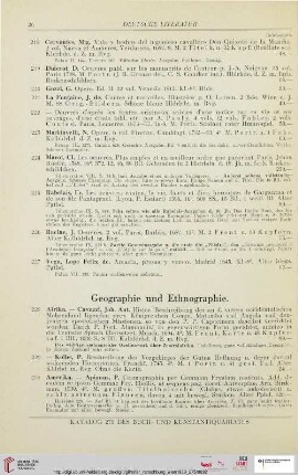 Geographie und Ethnographie (Nr. 228-271)