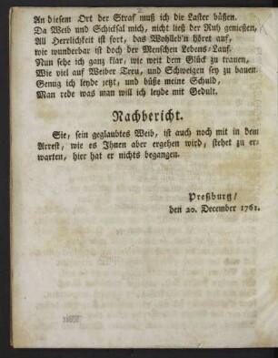 Nachbericht