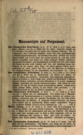 Antiquarischer Katalog der C. H. Beck'schen Buchhandlung in Nördlingen, 48. 1858