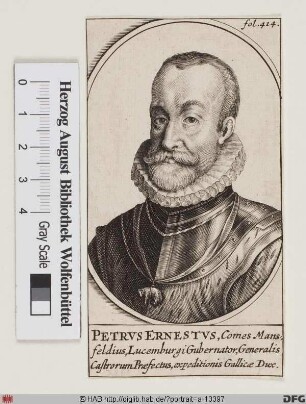 Bildnis Peter Ernst I. Graf von Mansfeld (1594 Reichsfürst)