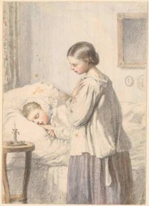 Zwei Mädchen im Schlafzimmer