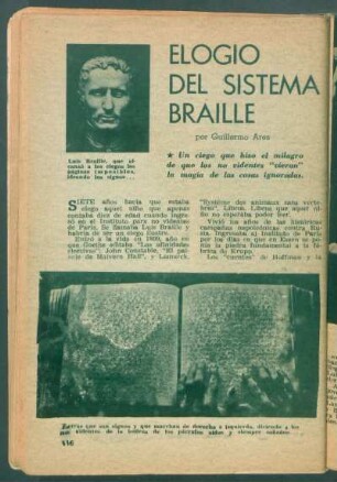 Elogio del sistema braille