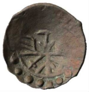 Fundmünze, Pfennig (Schüsselpfennig), Anfang des 17. Jh.
