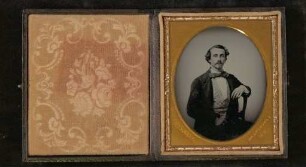 Collodium-Fotographie mit dem Bildnis eines Mannes
