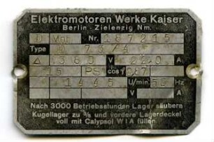 Elektromotoren Werke Kaiser
