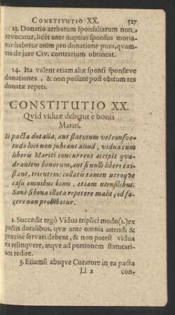 Constitutio XX.