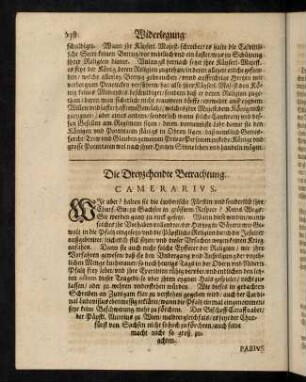 138-149, Die dreyzehendte Betrachtung
