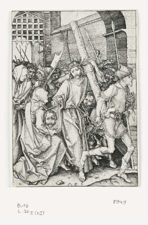 Kreuztragung, Blatt 8 der Folge "Passion Christi"