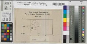 Dülmen, Kspl.(Dülmen), Vereinfachte Flurbereinigung Dernekamp, Übersicht der Rahmenkarten