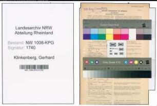 Entnazifizierung Gerhard Klinkenberg , geb. 04.02.1912 (Kaplan)