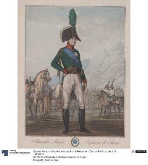 Porträt Alexander I., Zar von Rußland