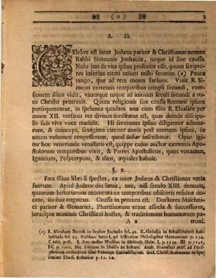 Dissertatio Docens, R. Simeonem Filivm Jochai, Avctorem Libri Sohar, Religione Fvisse Christianvm : Qva Praemissa Favtores Ac Patroni Bonarvm Litterarvm Ad Orationes VI. ... Invitantvr