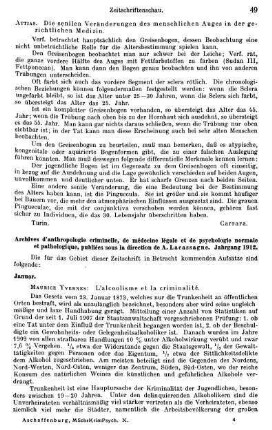 49-57, Archives d'anthropologie criminelle, de médecine légale et de psychologie normale et pathologique