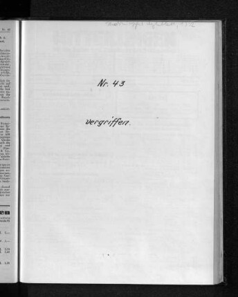 Jahrgang 1932, Nummer 43