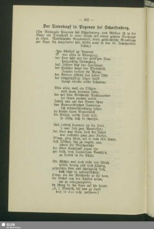 51. Der Totenkopf in Pegenau bei Scharfenberg
