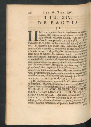 Tit. XIV. De Pactis