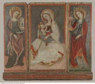 Madonna dell'Umiltà zwischen den Heiligen Barbara und Agatha