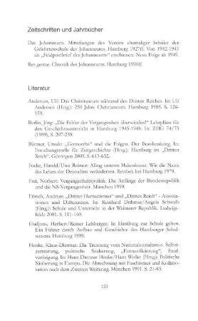 Zeitschriften und Jahrbücher