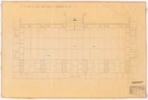 Reichsluftfahrtministerium, Berlin: Durchgang L5 (Granitplattenbelag): Grundriss 1:20