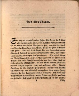 Am hohen Namensfeste Seiner Hochfürstlichen Durchlaucht Friederichs des Zweyten regierenden Landgrafen zu Hessen [et]c. [et]c. ladet ein zur Feyerlichkeit im grossen Hörsaal des Collegii illustris Carolini Prorector Georg Forster, der Philosophie D. und ordentlicher Professor, ... : Geschichte und Beschreibung des Brodbaums