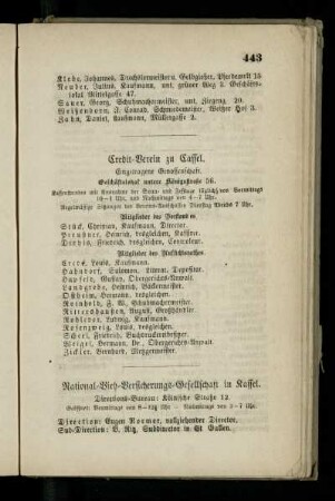 National-Vieh-Versicherungs-Gesellschaft in Kassel