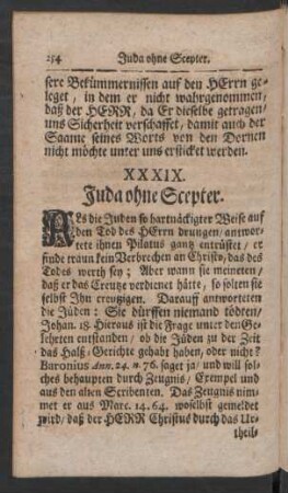 XXXIX. Juda ohne Scepter