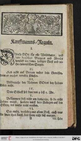 Kauffmanns-Reguln