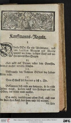 Kauffmanns-Reguln
