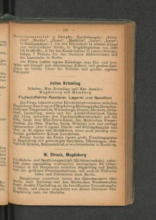 W. Strack, Magdeburg