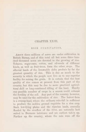 Chapter XXIII. Rice cultivation