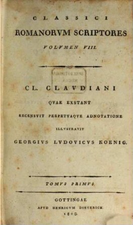 Cl. Clavdinai qvae exstant