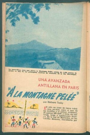 "A la Montagne Pelée" - una avanzada antillana en París