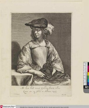 [Une dame en béret; Eine Dame im Barett]