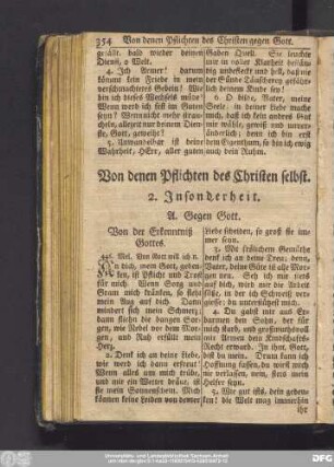 Von denen Pflichten des Christen selbst. 2. Insonderheit.