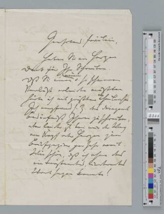 Brief an Marie Rückert