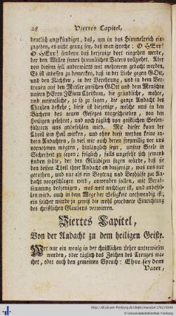 IV. Von der Andacht zu dem heiligen Geiste.