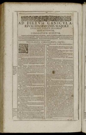 Colloquium Quintum. In quo de transformatione [...]